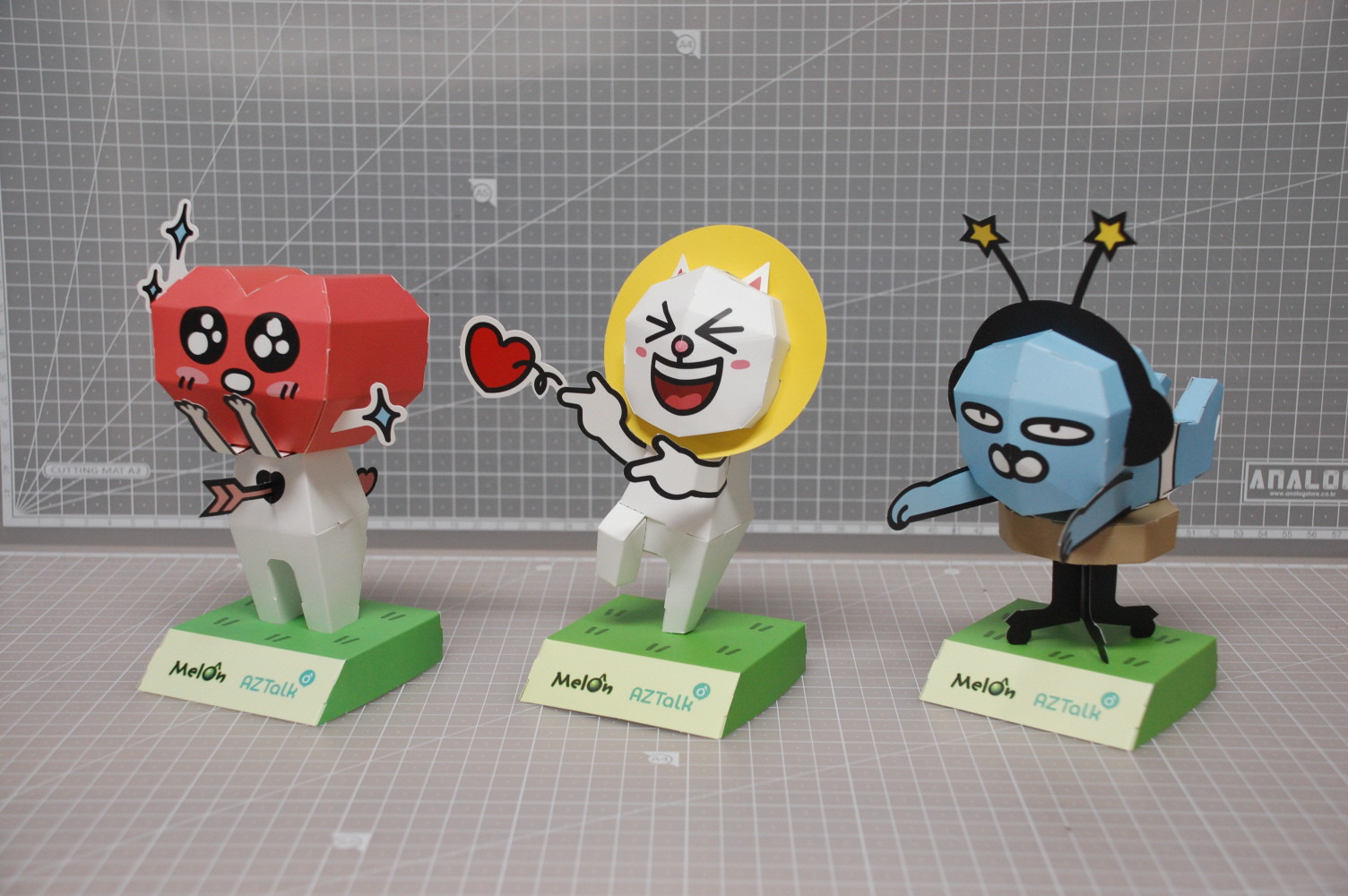 멜론 이지톡 - 머피, 허세냥 외 친구들 · 주식회사 인토빗 · 페이퍼 크래프트 · 기업 노벨티 · 캠페인 굿즈 · 디테일 컷